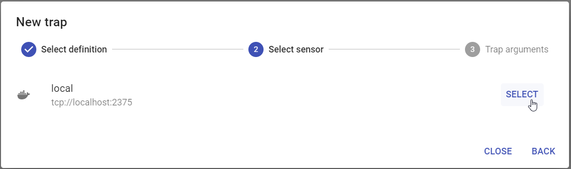 Wybierz sensor